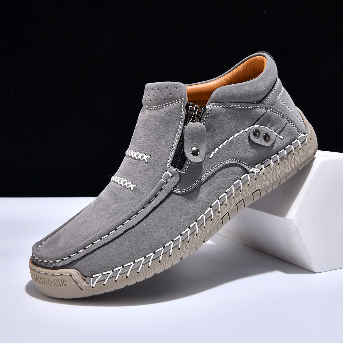 Women's Orthopedic Premium Leather Slip - Wide Toe, Arch Support, Waterproof, Pressure Relief for Everyday & Travel