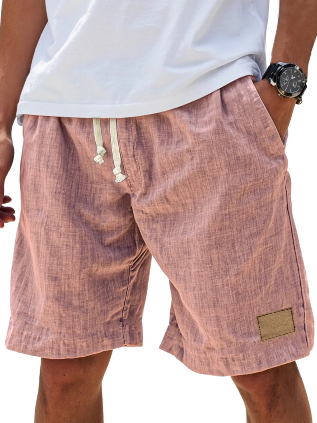 Men's Breathable Linen Loose Holiday Shorts