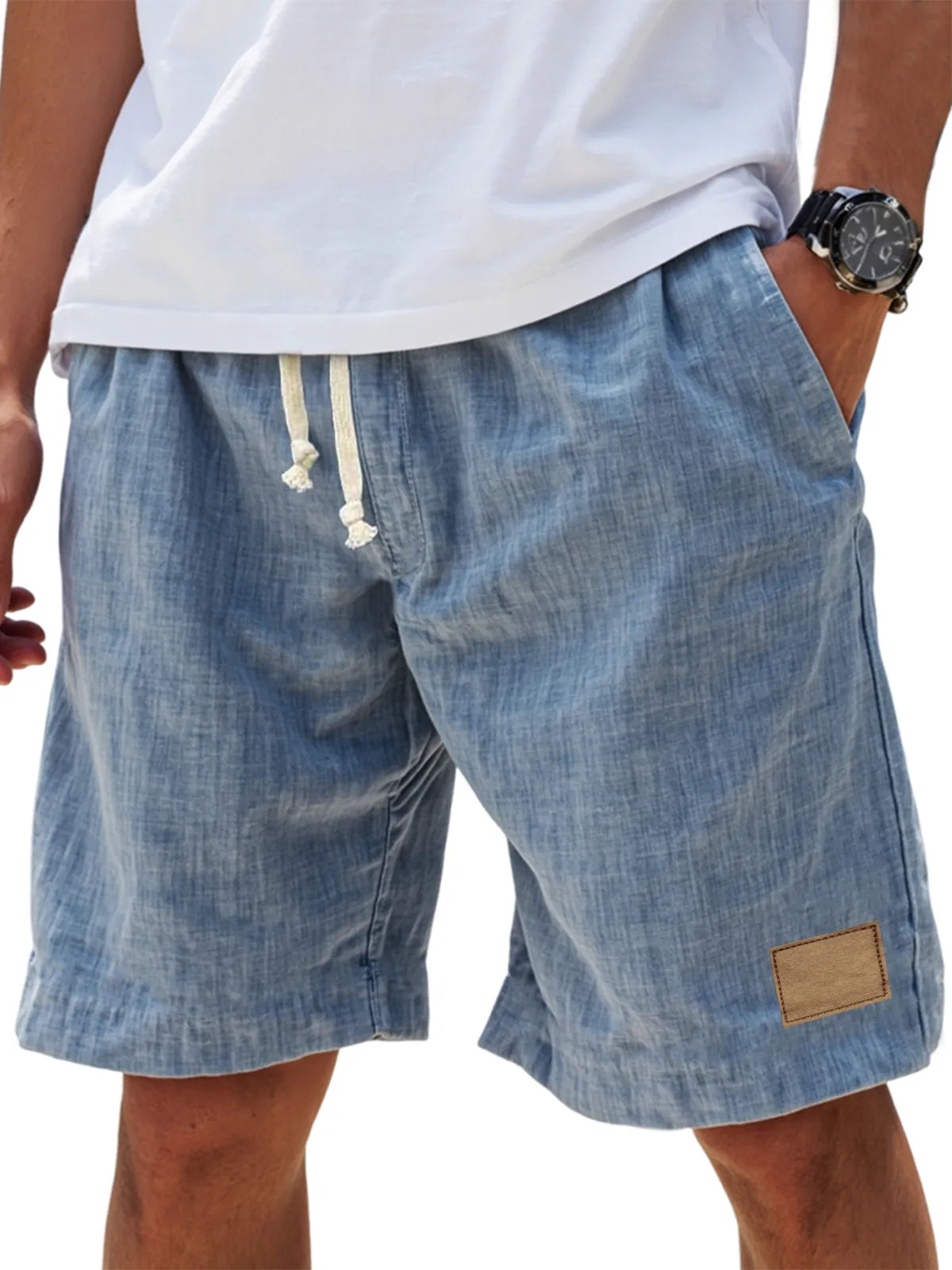Men's Breathable Linen Loose Holiday Shorts