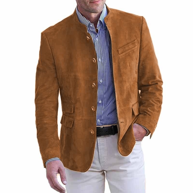 ⭐Last day 50% off - Yellowstone Series Men's Vintage Medium-Long Leather Jacket
