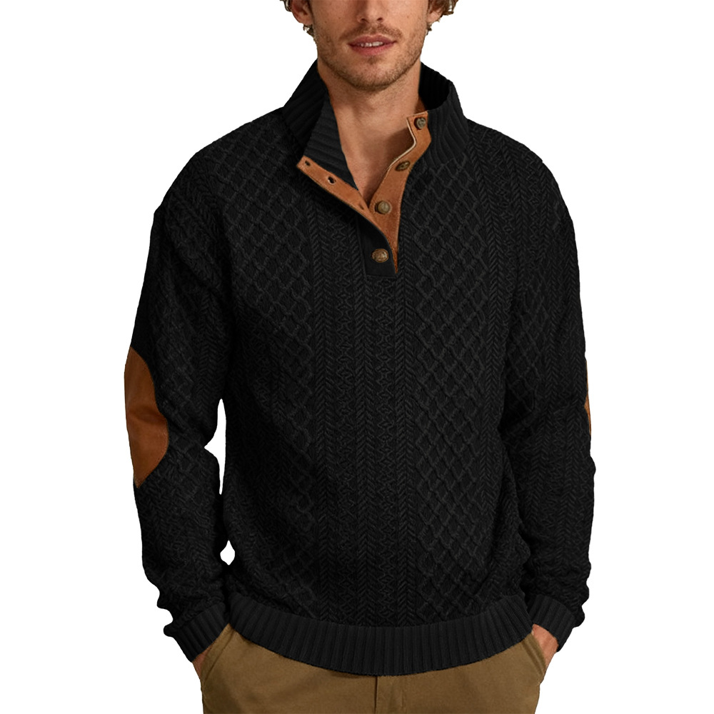 Men's  Long Sleeve Cashmere Sports Sweater