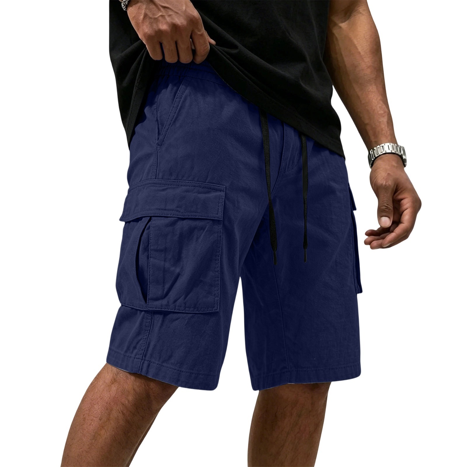 Premium Men's Summer Work Shorts - Rugged Relaxed Fit Cargo Utility Shorts