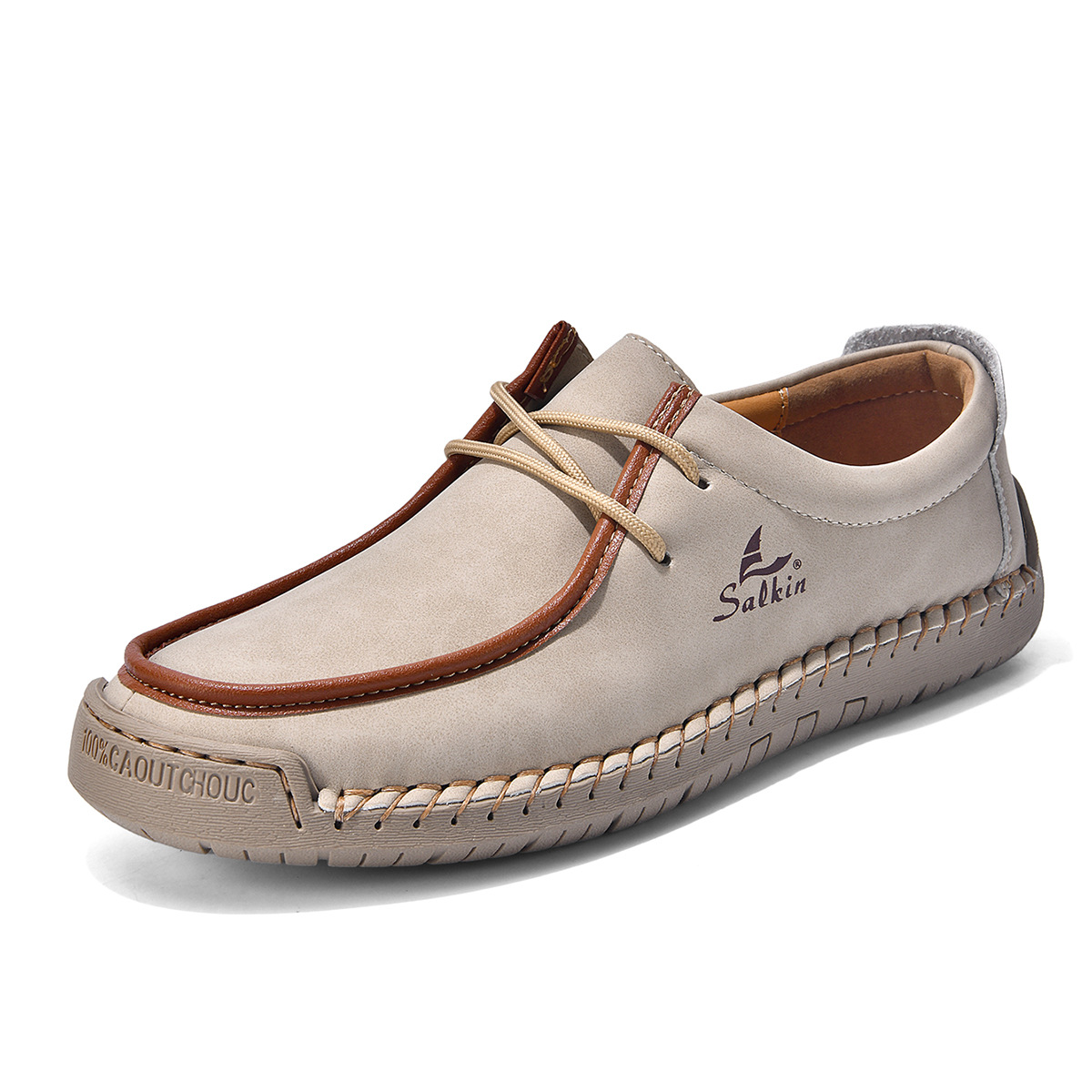 Hand-stitched soft-soled loafers