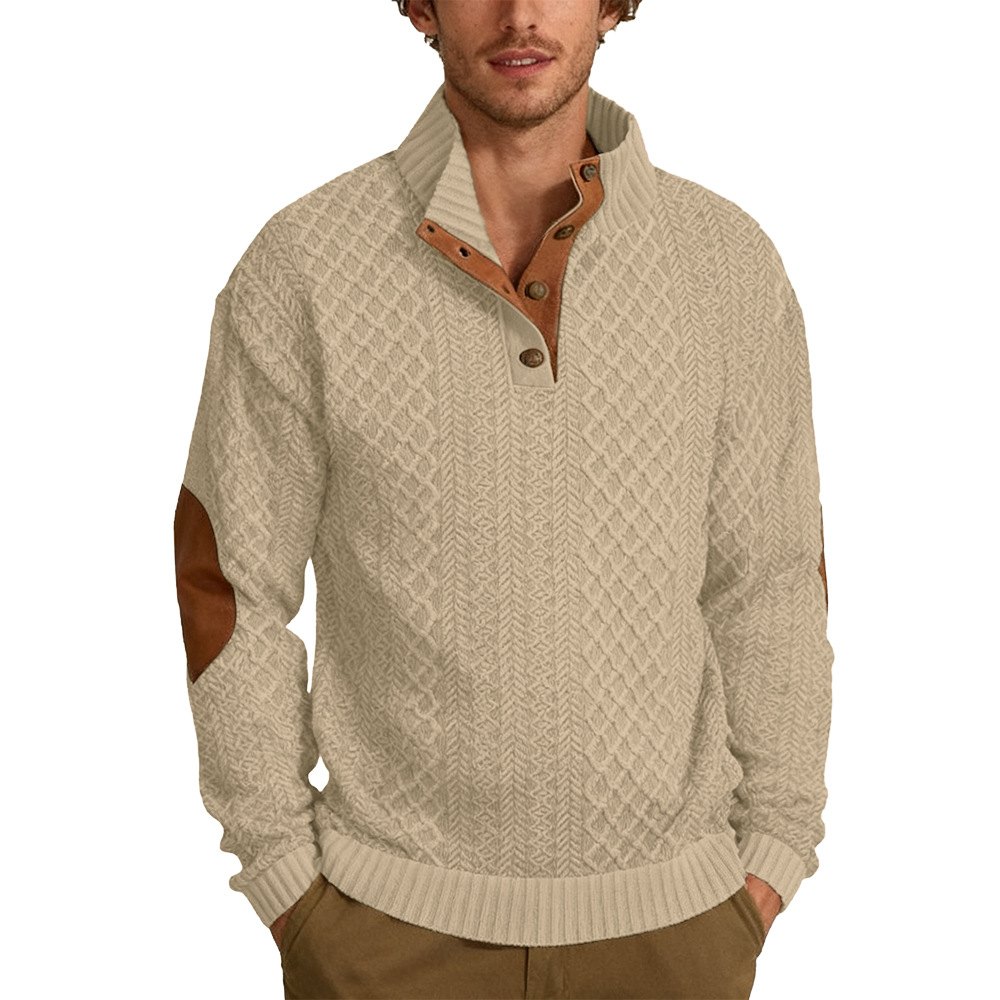 Men's  Long Sleeve Cashmere Sports Sweater