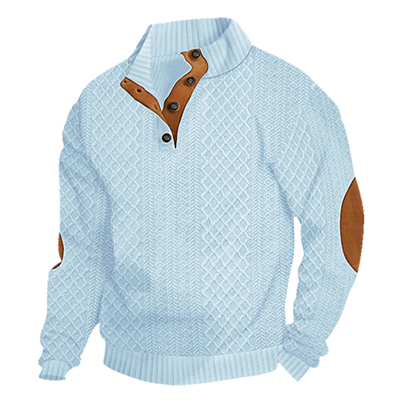 Men's  Long Sleeve Cashmere Sports Sweater