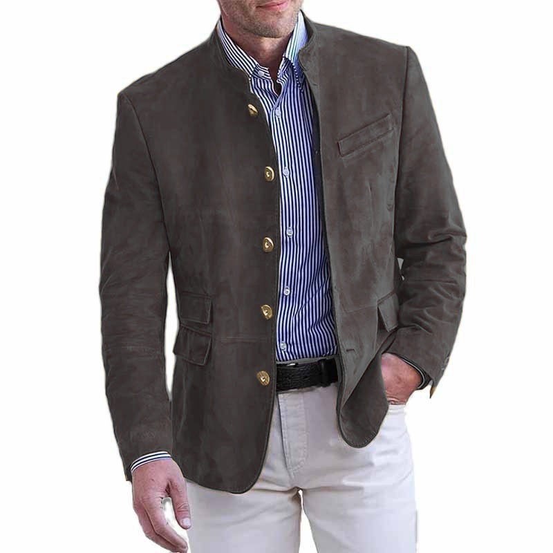 ⭐Last day 50% off - Yellowstone Series Men's Vintage Medium-Long Leather Jacket