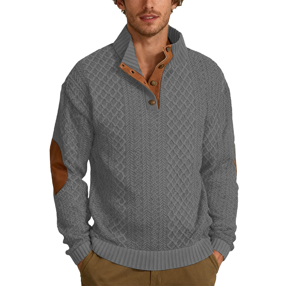 Men's  Long Sleeve Cashmere Sports Sweater