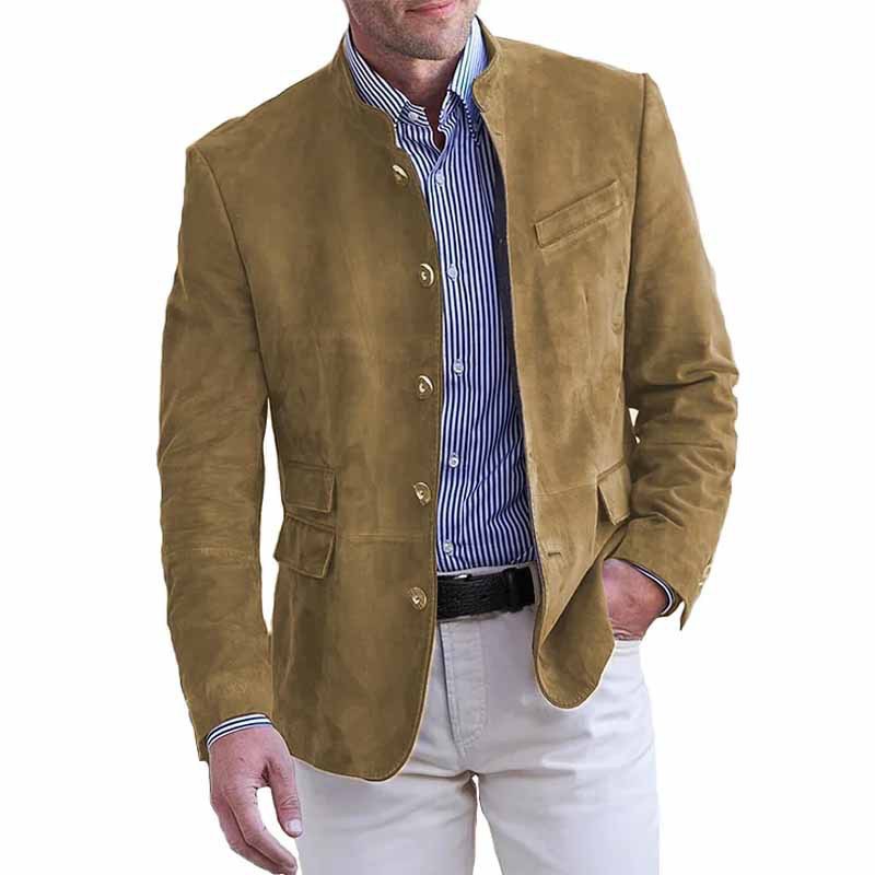 ⭐Last day 50% off - Yellowstone Series Men's Vintage Medium-Long Leather Jacket