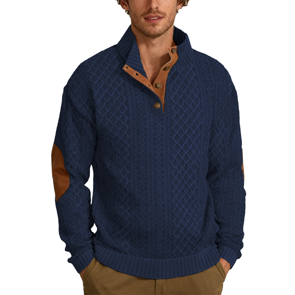 Men's  Long Sleeve Cashmere Sports Sweater