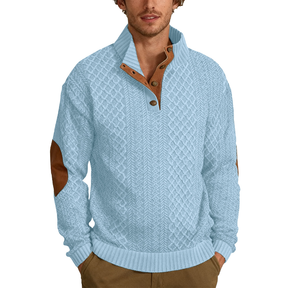 Men's  Long Sleeve Cashmere Sports Sweater