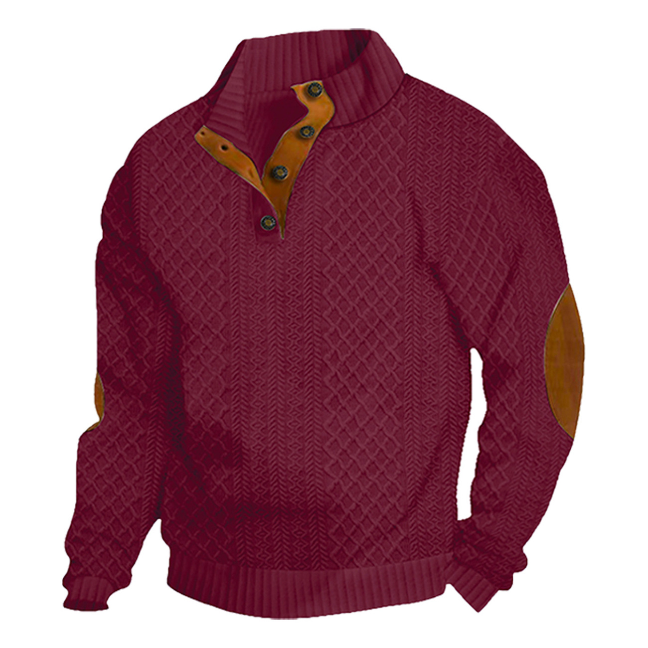Men's  Long Sleeve Cashmere Sports Sweater