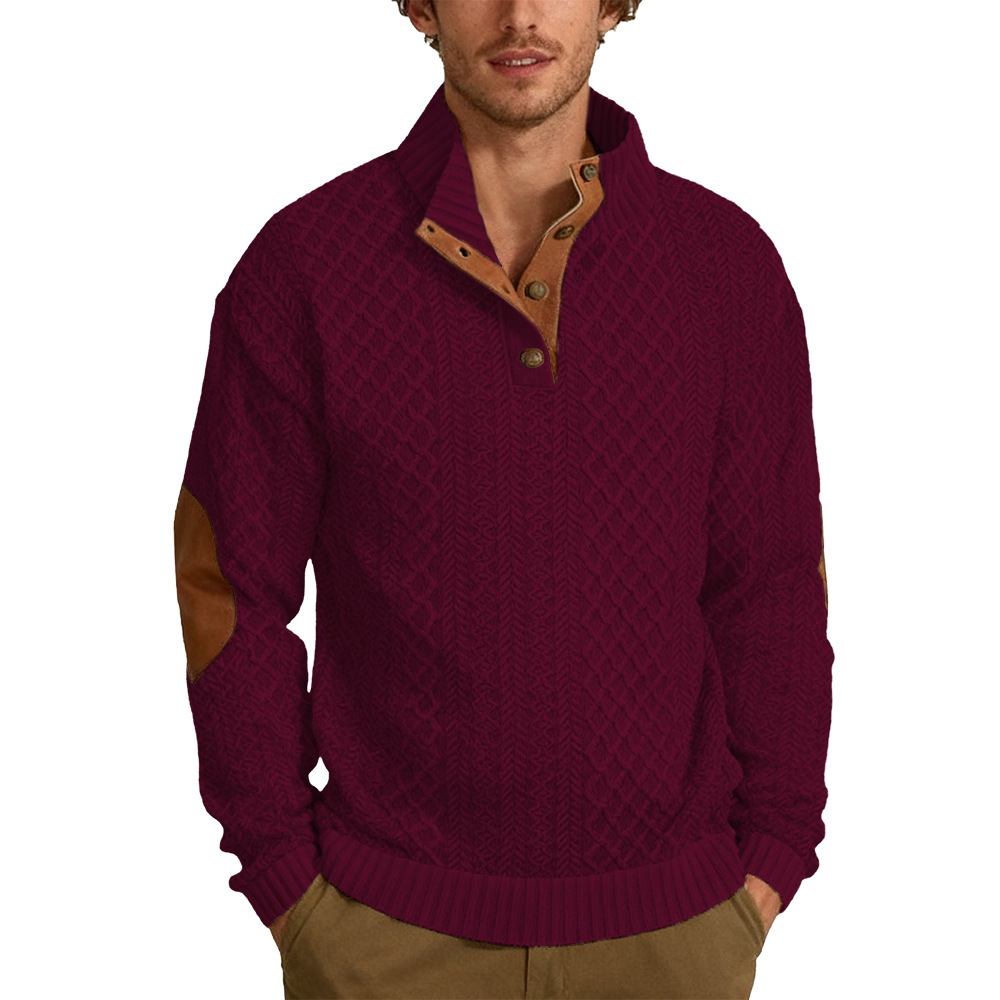 Men's  Long Sleeve Cashmere Sports Sweater