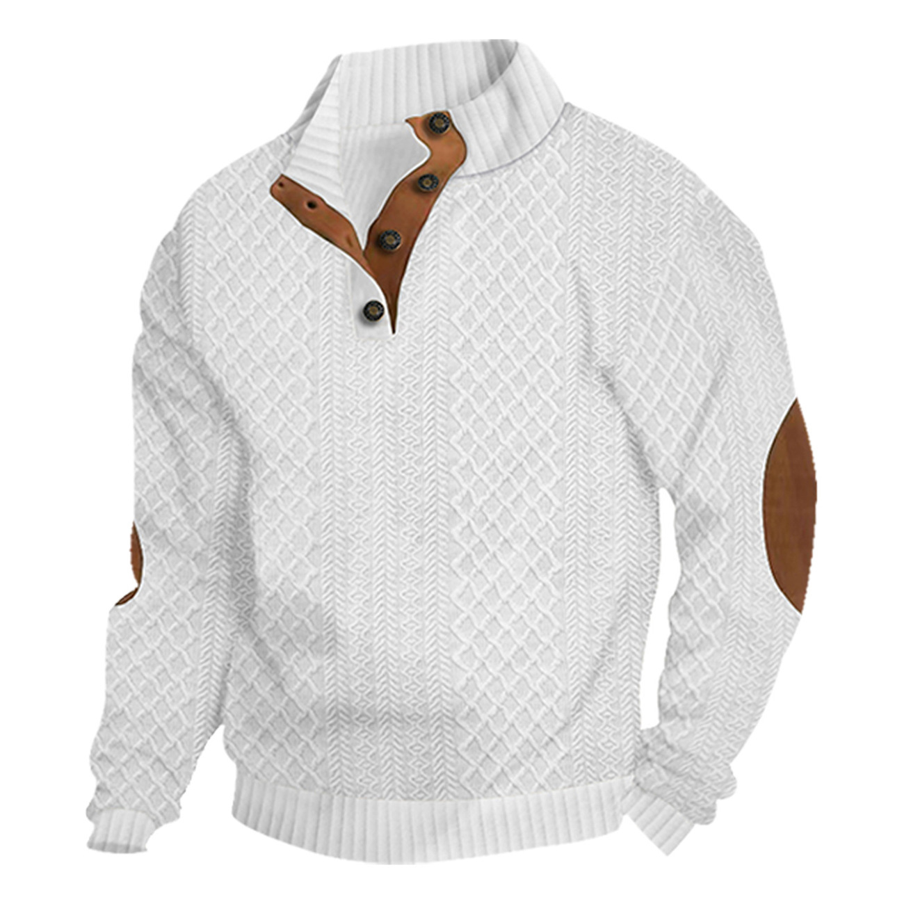 Men's  Long Sleeve Cashmere Sports Sweater
