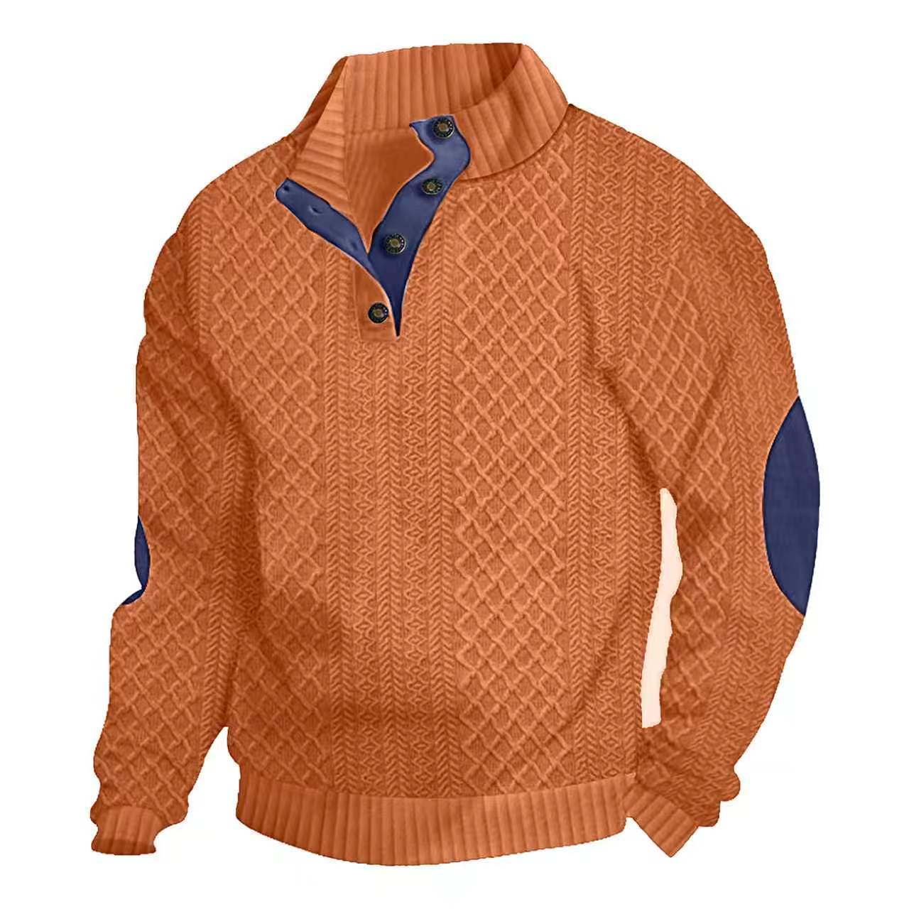 Men's  Long Sleeve Cashmere Sports Sweater