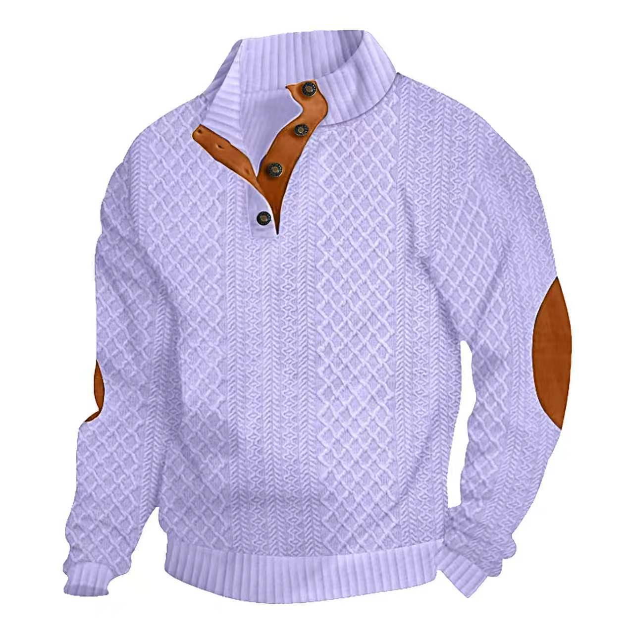 Men's  Long Sleeve Cashmere Sports Sweater