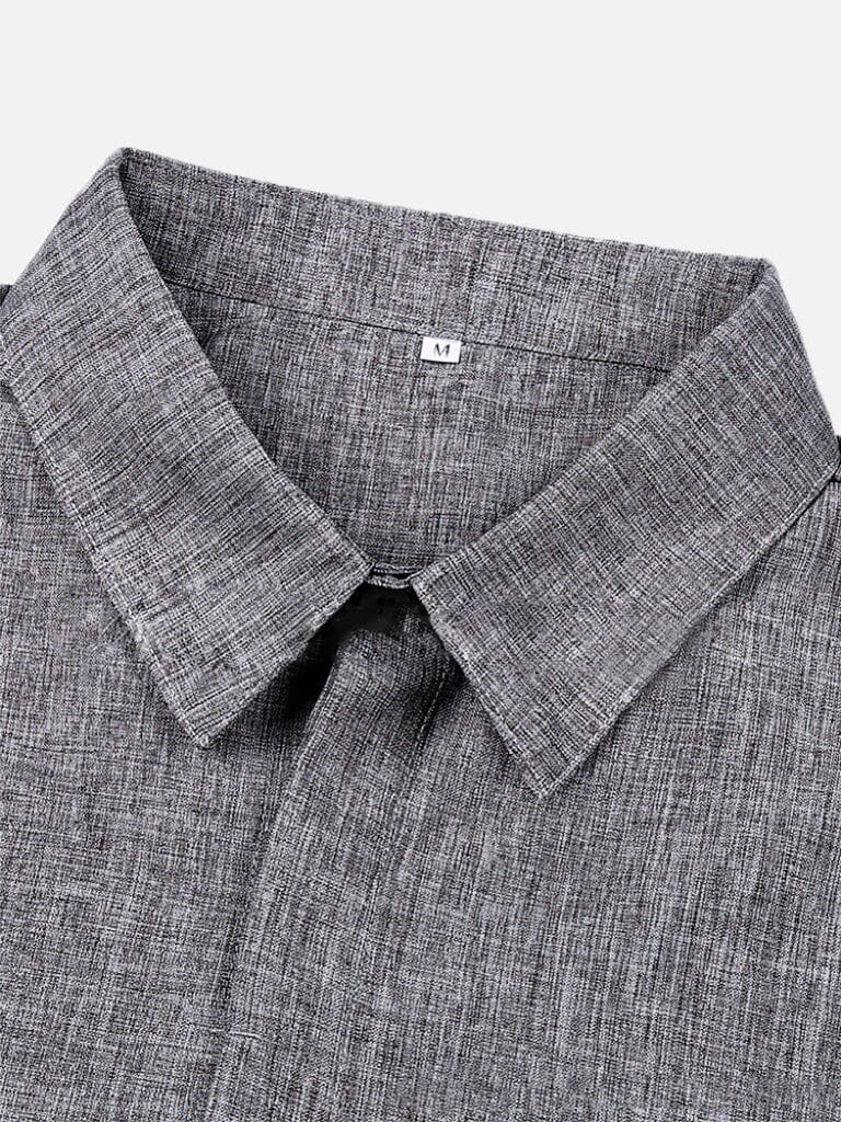 Men's Business Casual Cotton Linen Shirt