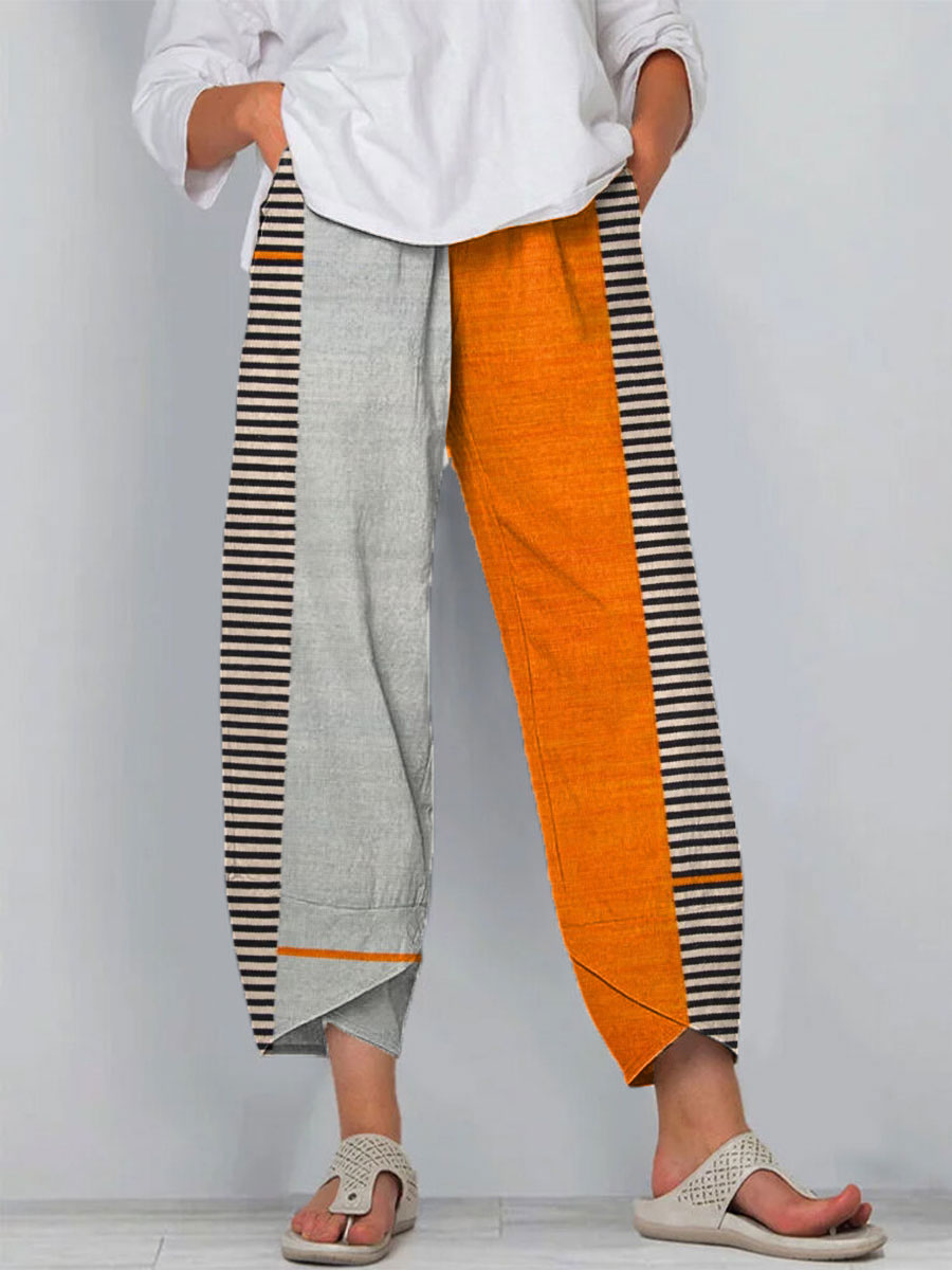 Women's Vintage Boho Geometry Art Print Casual Dress