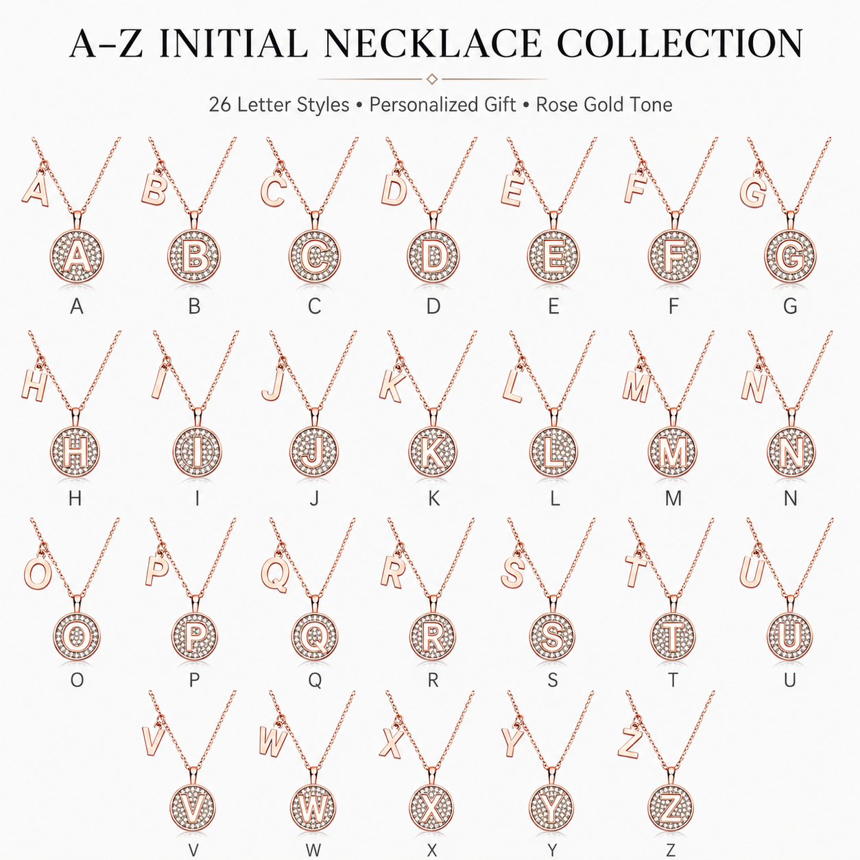 The Moissanite Initial Necklace