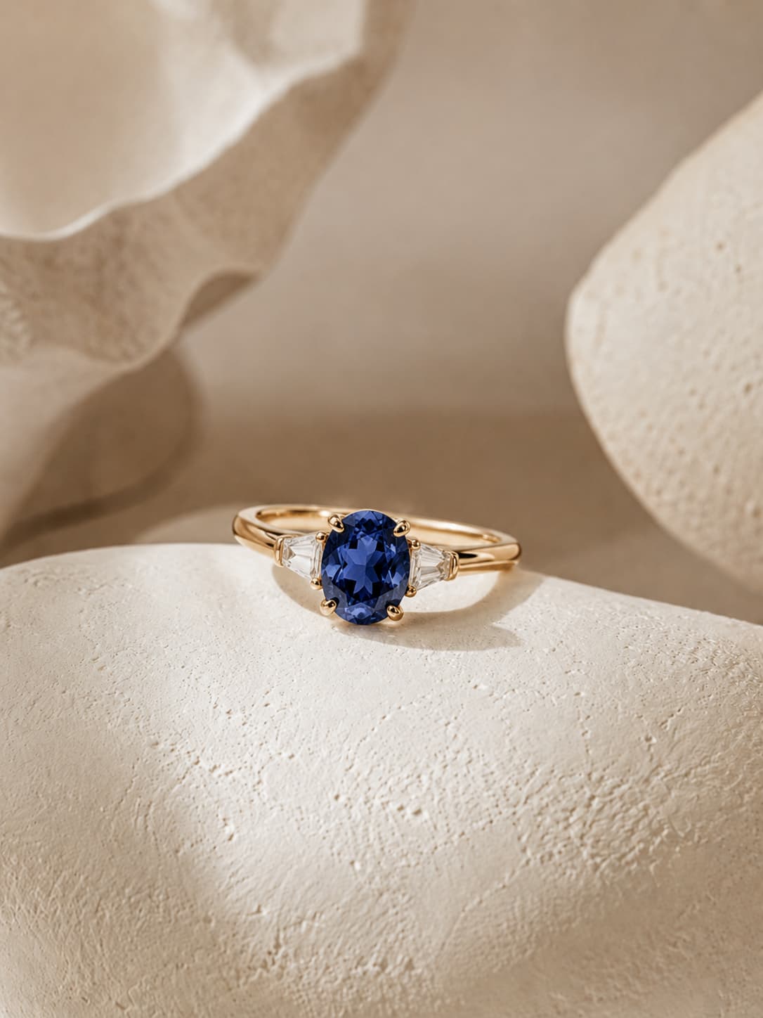 Colored gemstones &mdash; sapphire, emerald and ruby tones