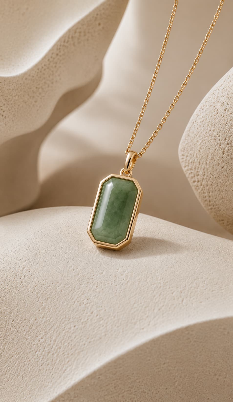 Hand-selected jade with translucent tone