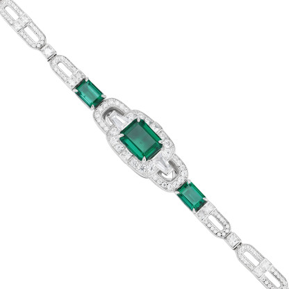 The Emerald Belle Époque Bracelet