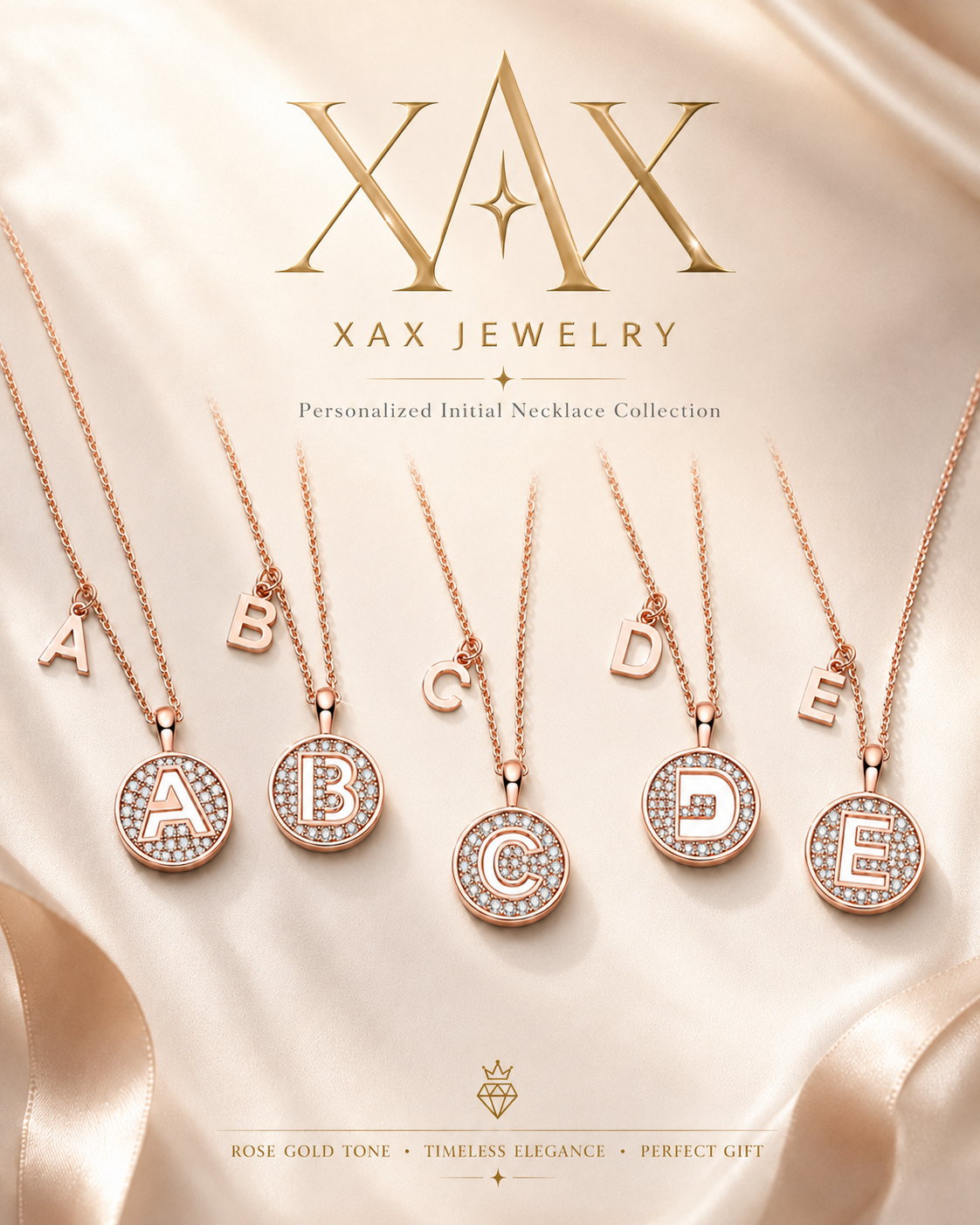 The Moissanite Initial Necklace