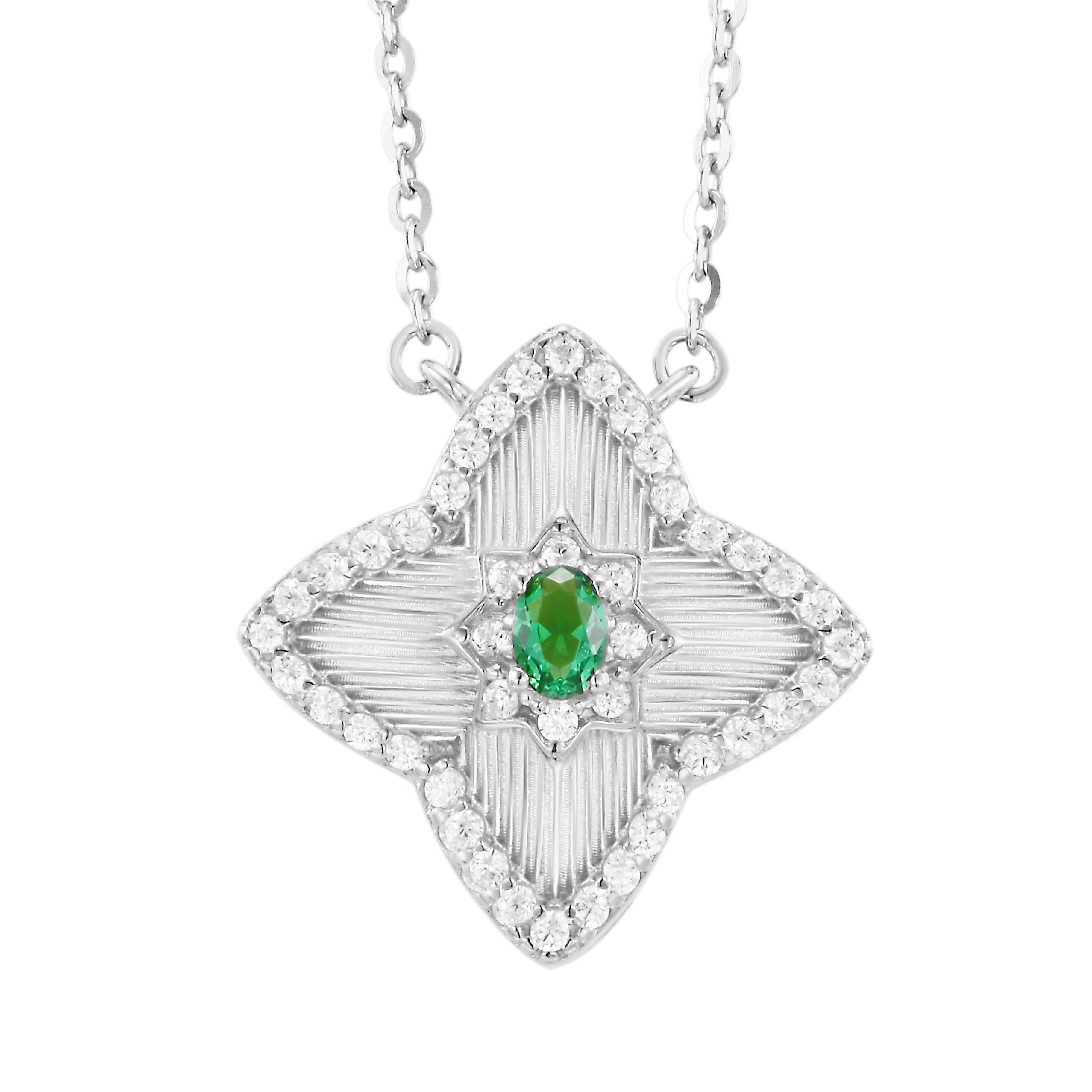 The Verdant Star Necklace — Green Zircon · Gold | XAX Jewelry