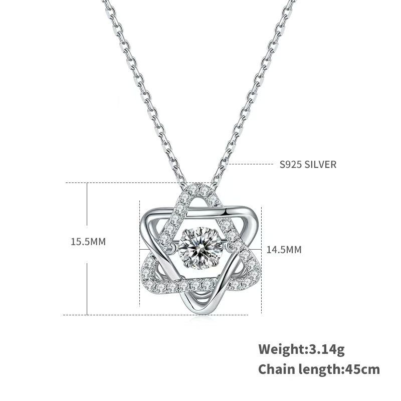 The Hexagram Heart Necklace