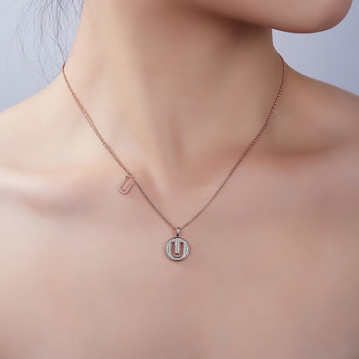 The Initial U Necklace