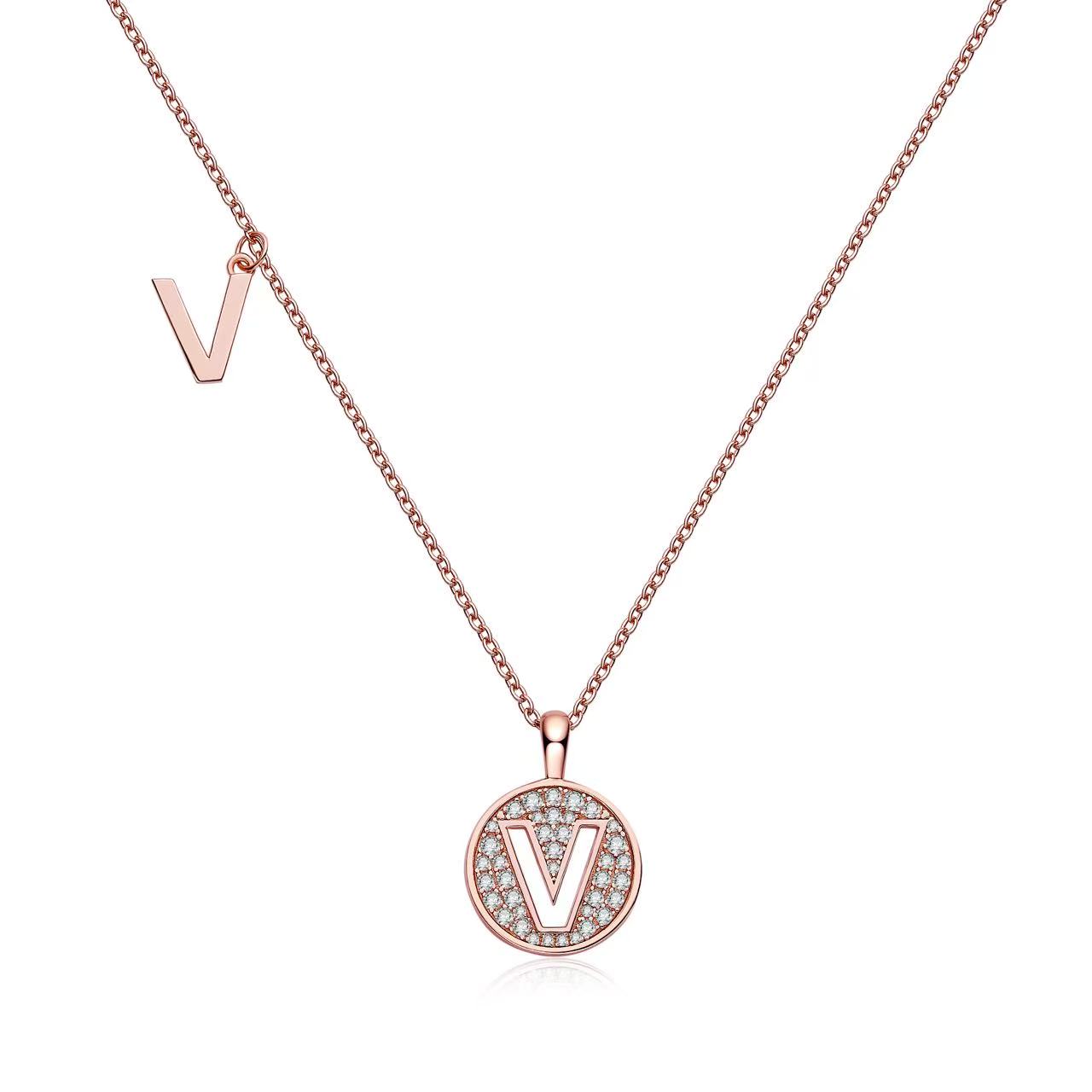The Initial V Necklace