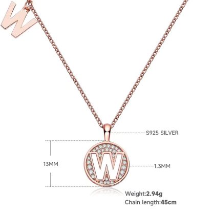 The Initial W Necklace