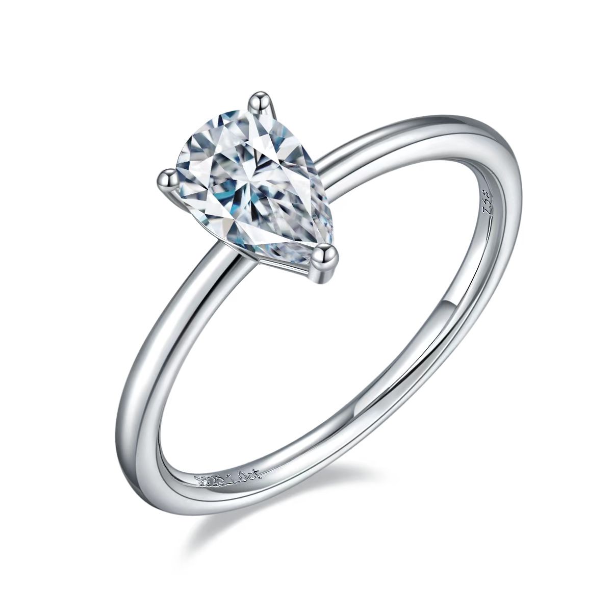 The Teardrop Solitaire Ring
