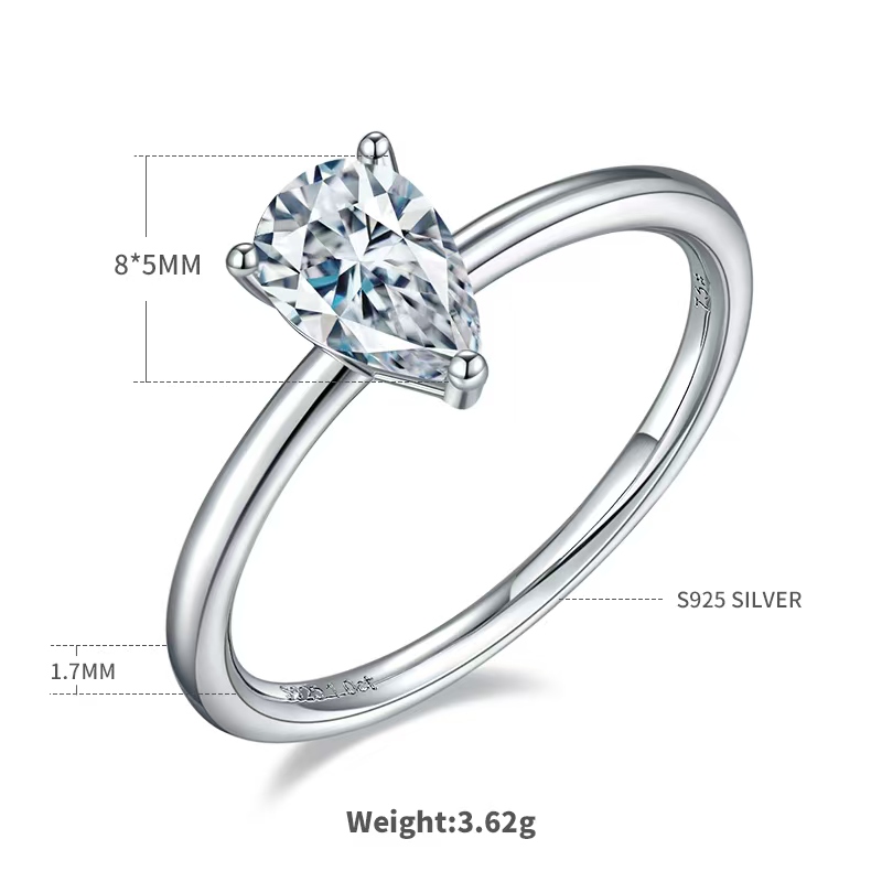 The Teardrop Solitaire Ring