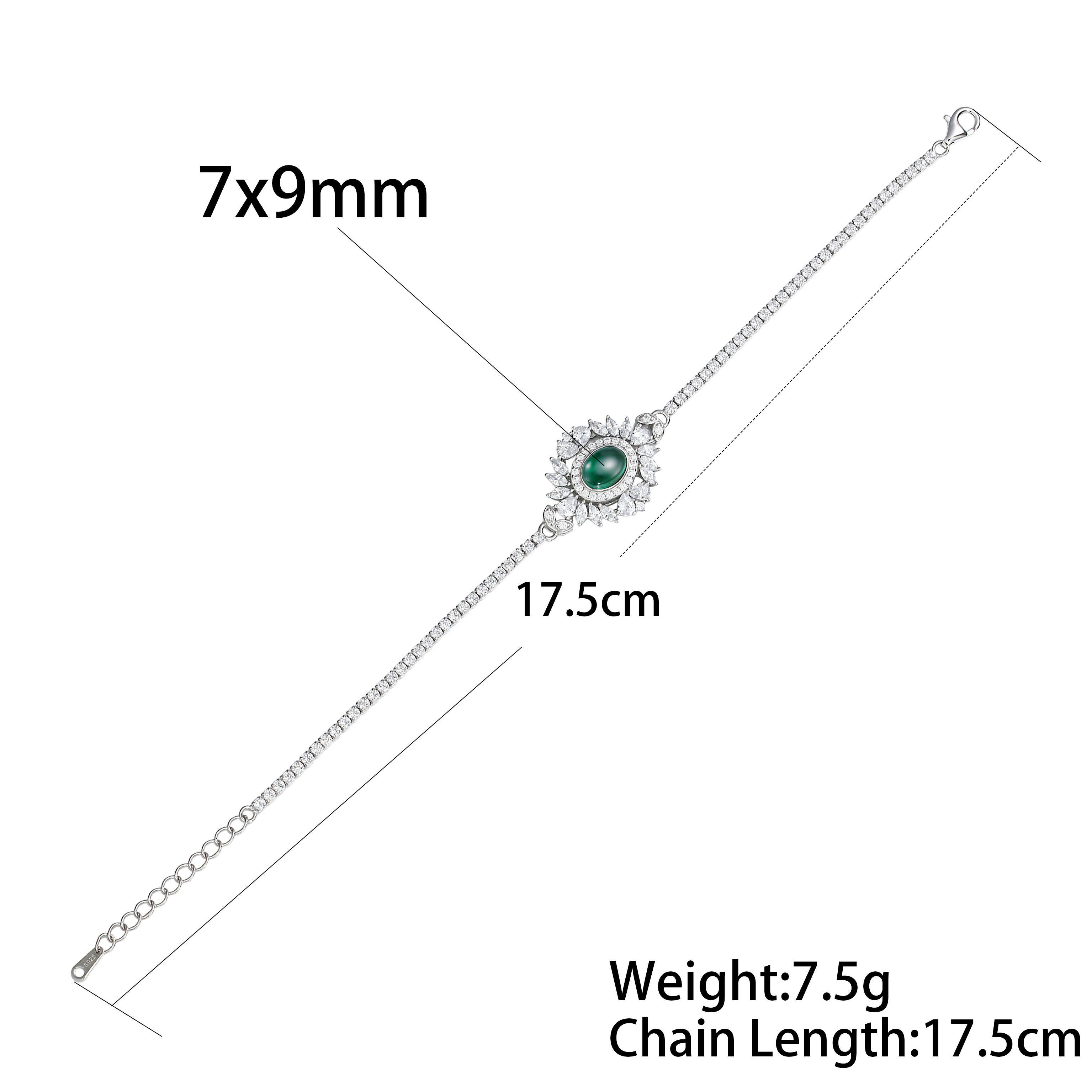 The Emerald Sunburst Bracelet