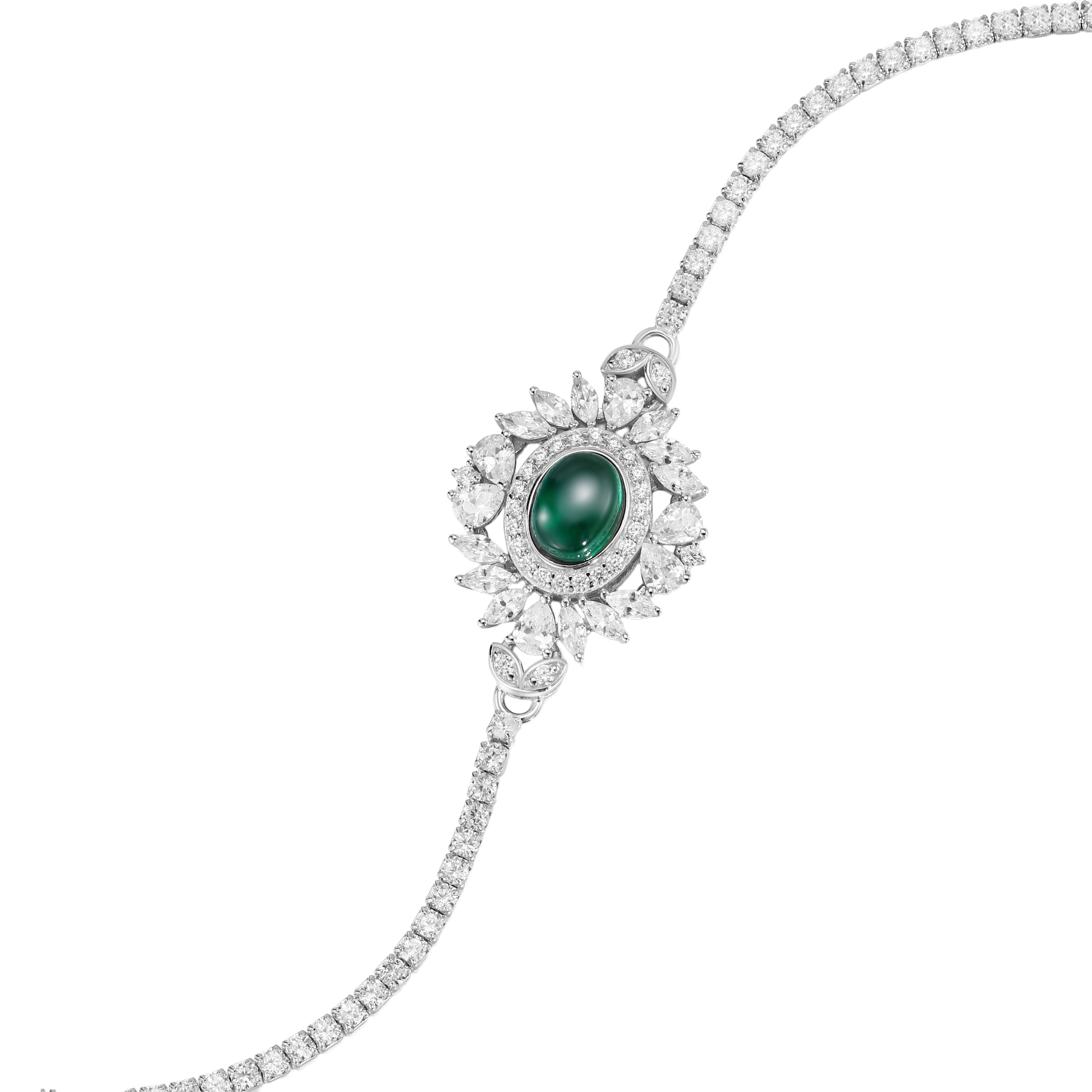 The Emerald Sunburst Bracelet