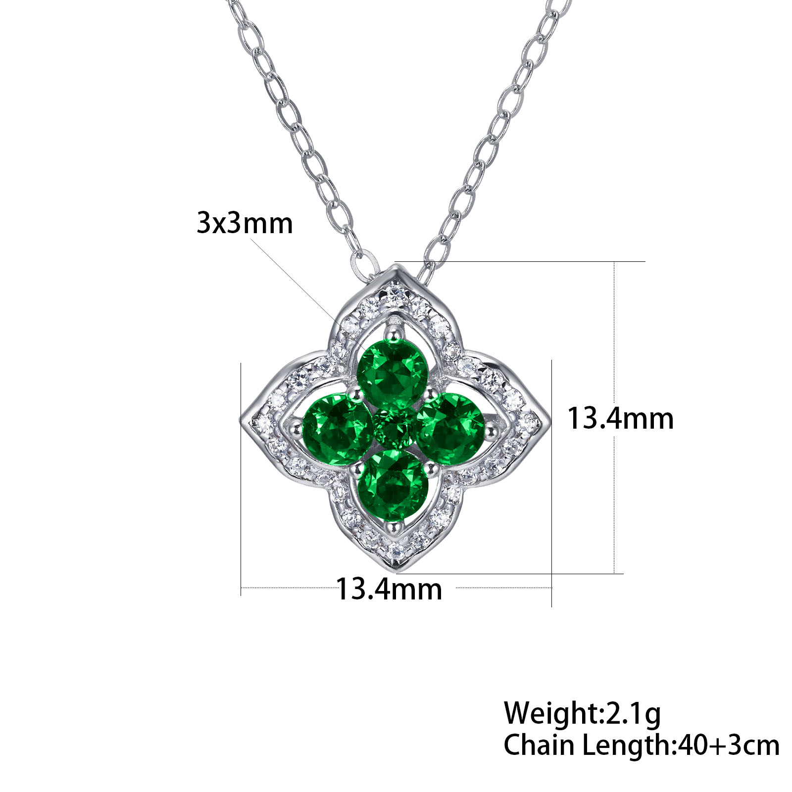  The Emerald Clover Necklace