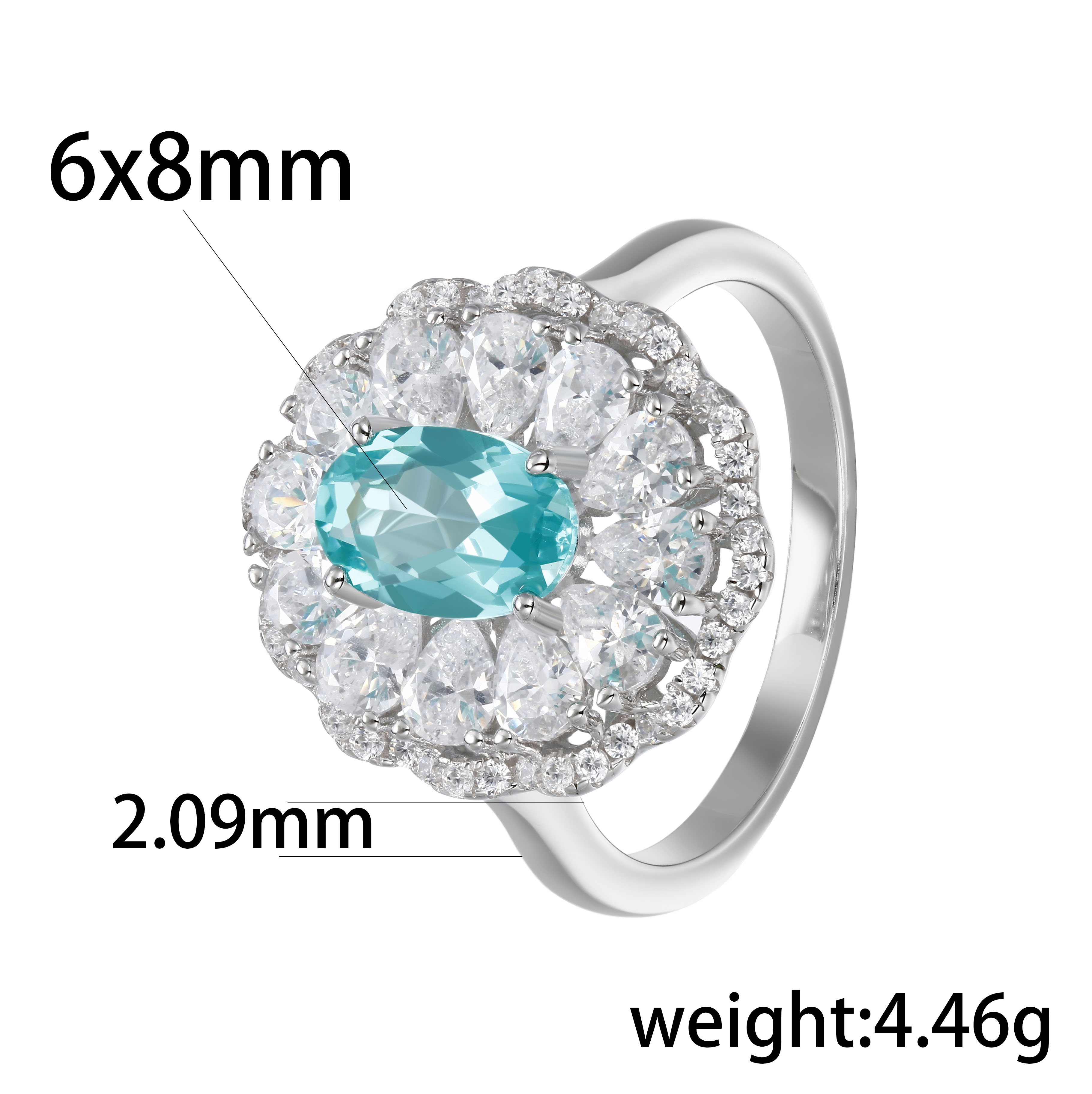 The Paraiba Bloom Ring