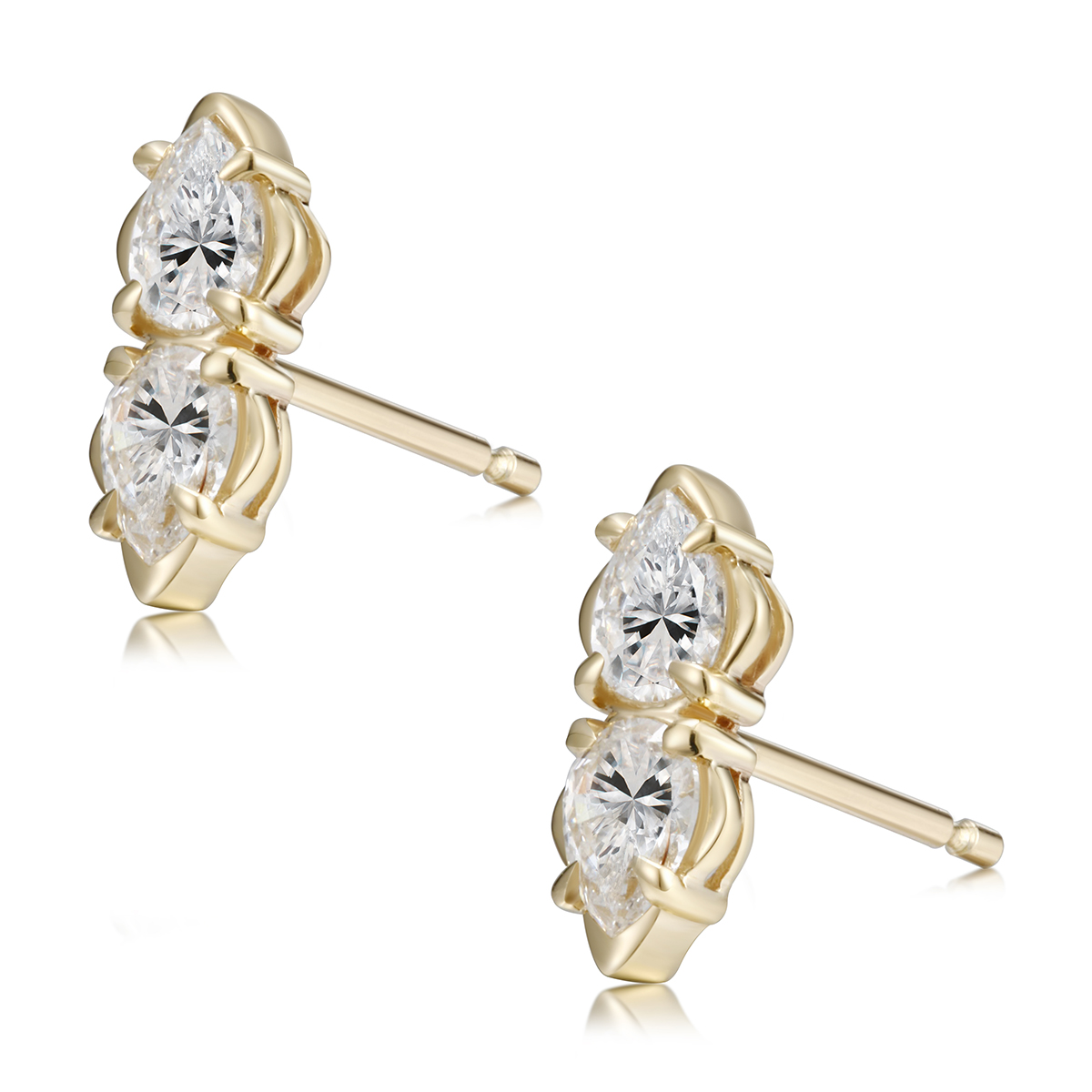 The Twin Pear Studs