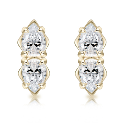 The Twin Pear Studs