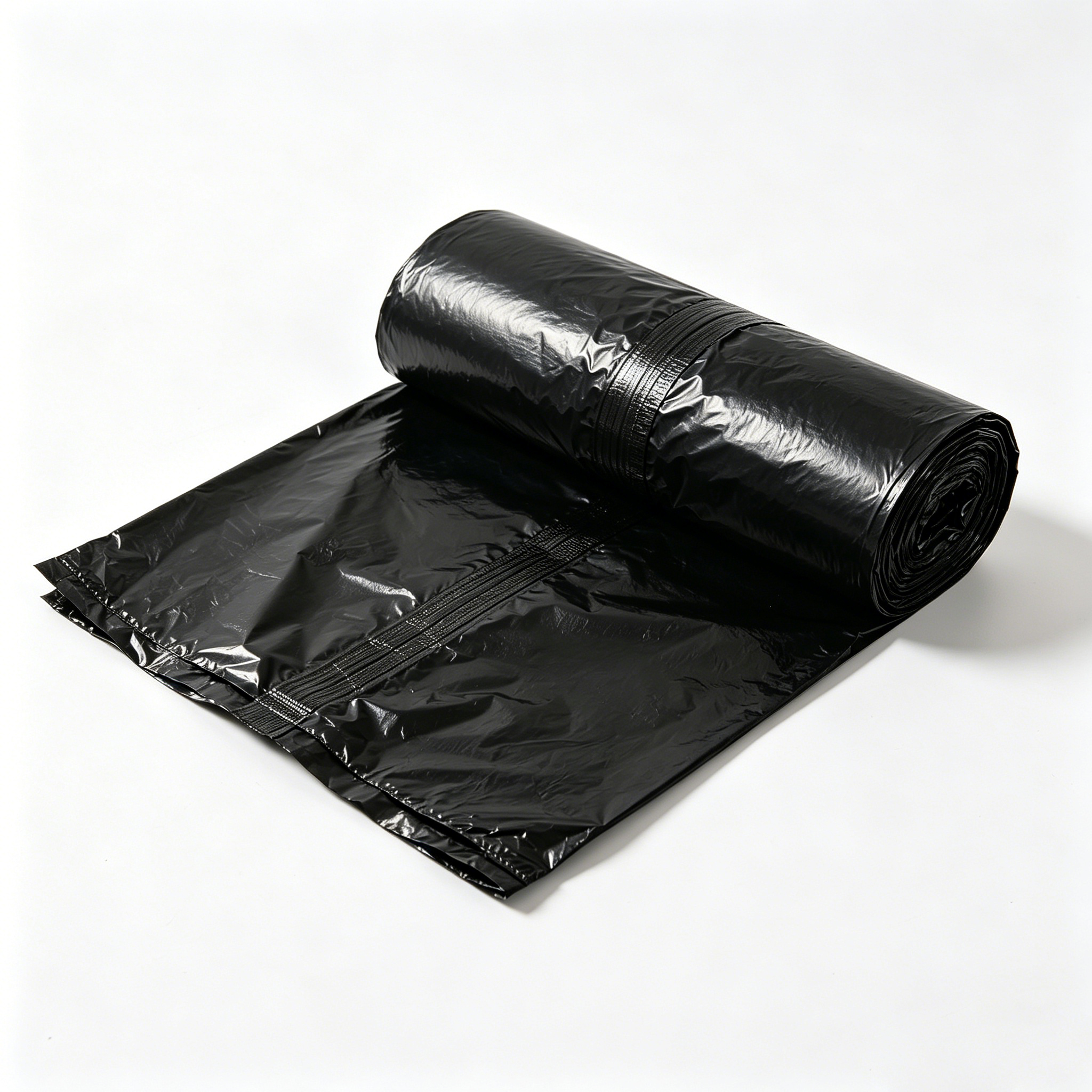 Heavy Duty Black Trash Bags, Large Capacity Flat Mouth Garbage Bags, Thick Leak-Proof Disposable Waste Bags For Household Kitchen, Bathroom, Office, Daily Household Waste Storage Use