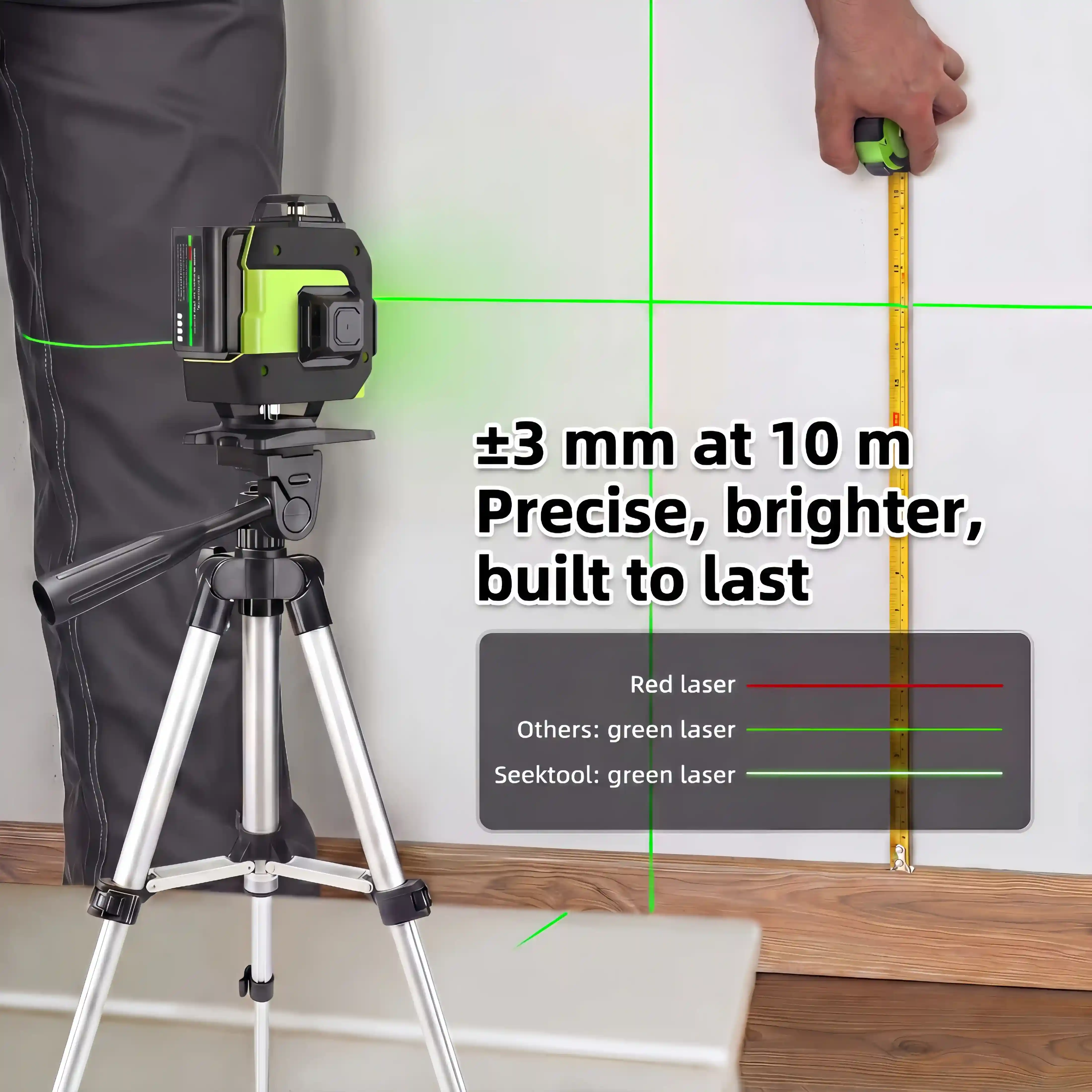 SEEKTOOL LX360 Pro Cross Line Laser Level