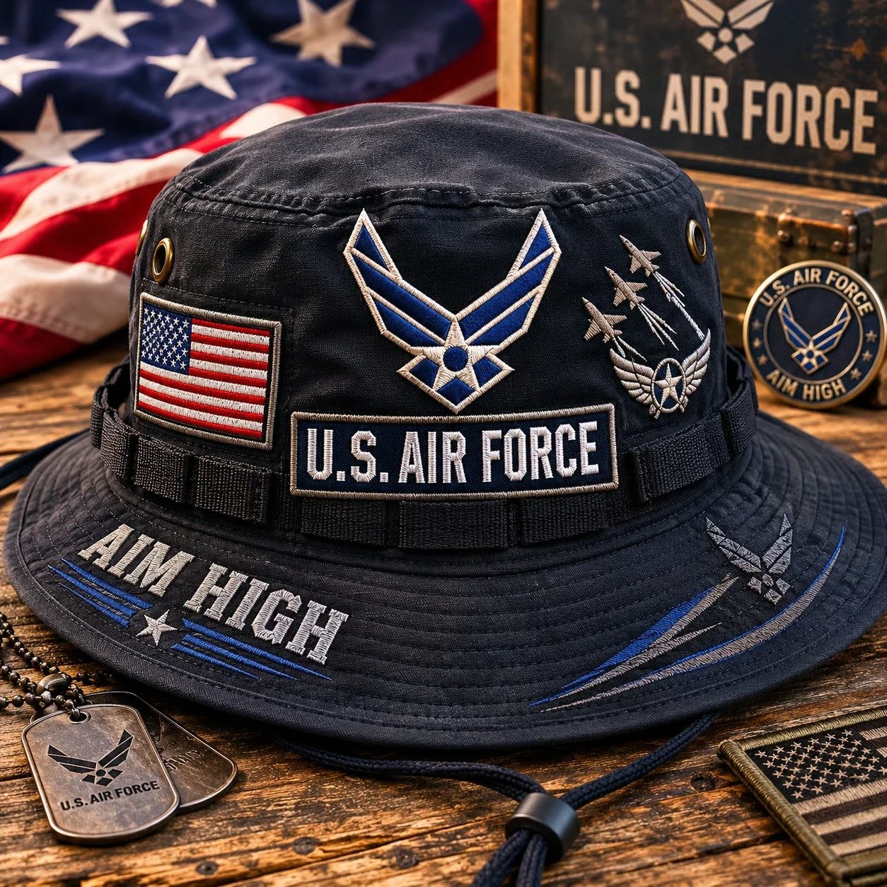✈️Last Day Promo: 49% OFF 🎖️ - U.S. Air Force Aim High Tribute Boonie Hat-hypecapco