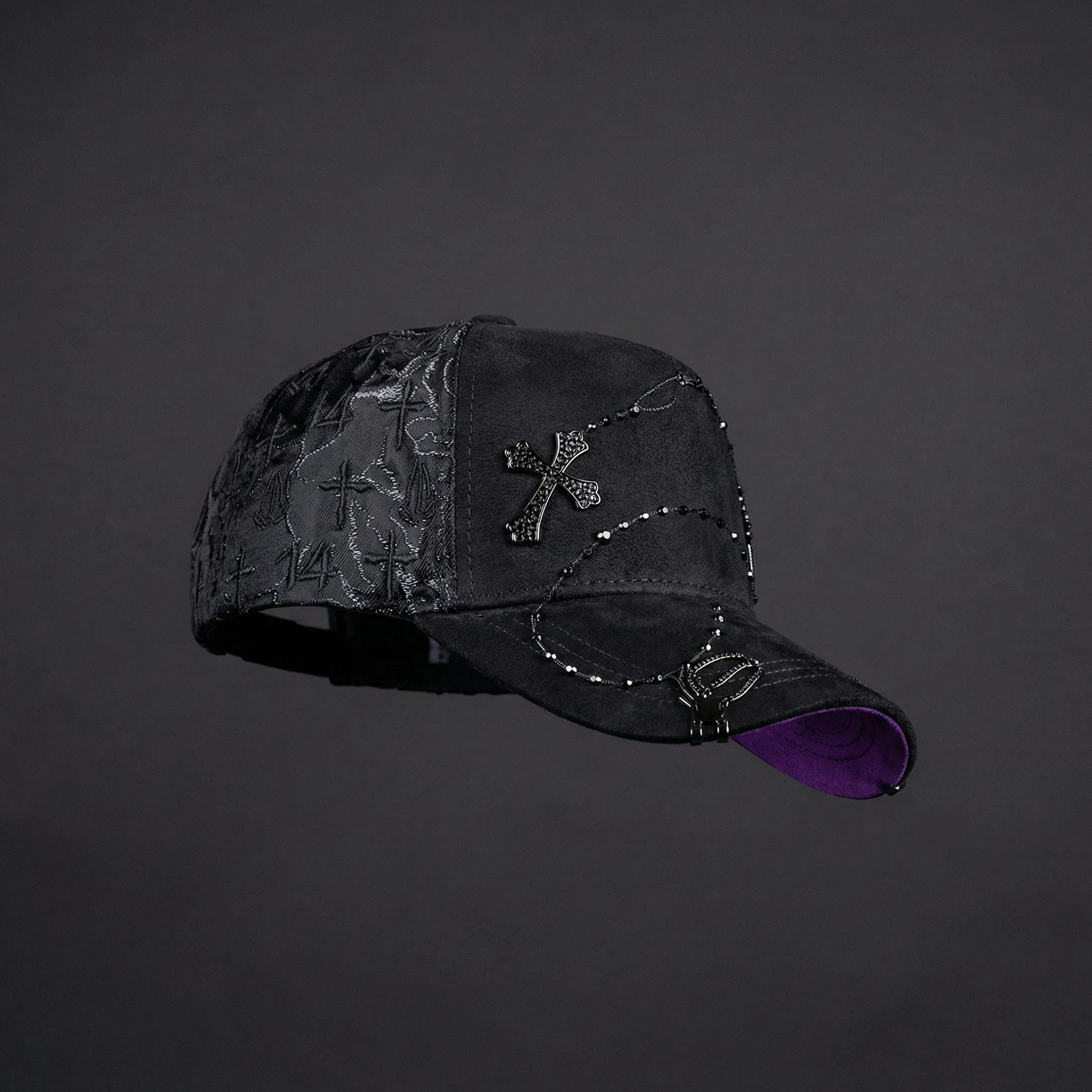 Exodus 14:14 black Christian hat collection by Hypecapco