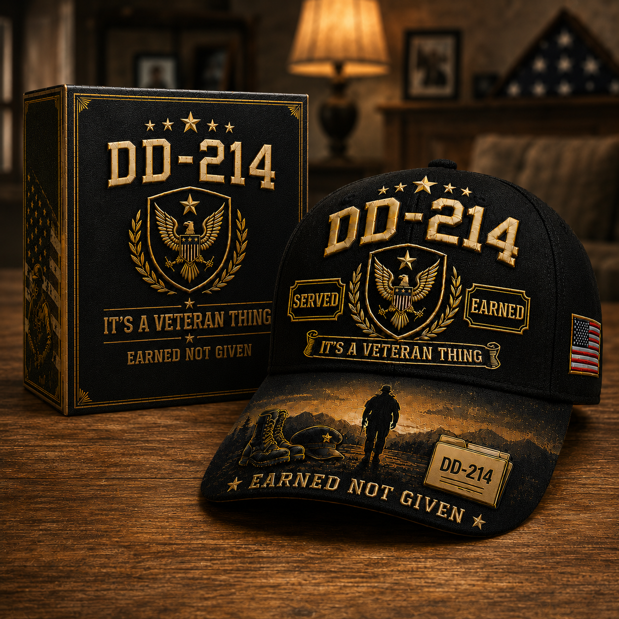 DD-214 Served Earned Commemorative Cap-hypecapco