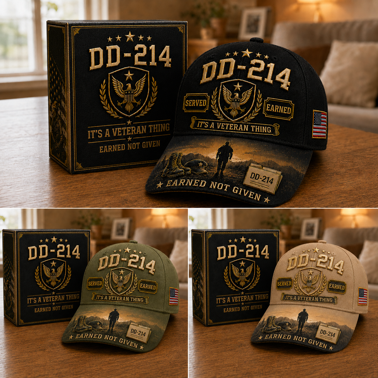 DD-214 Served Earned Commemorative Cap-hypecapco