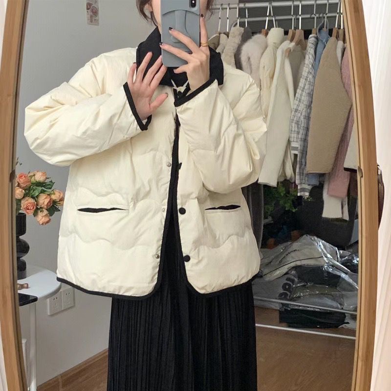 Designer down embroidered jacket-Massicos