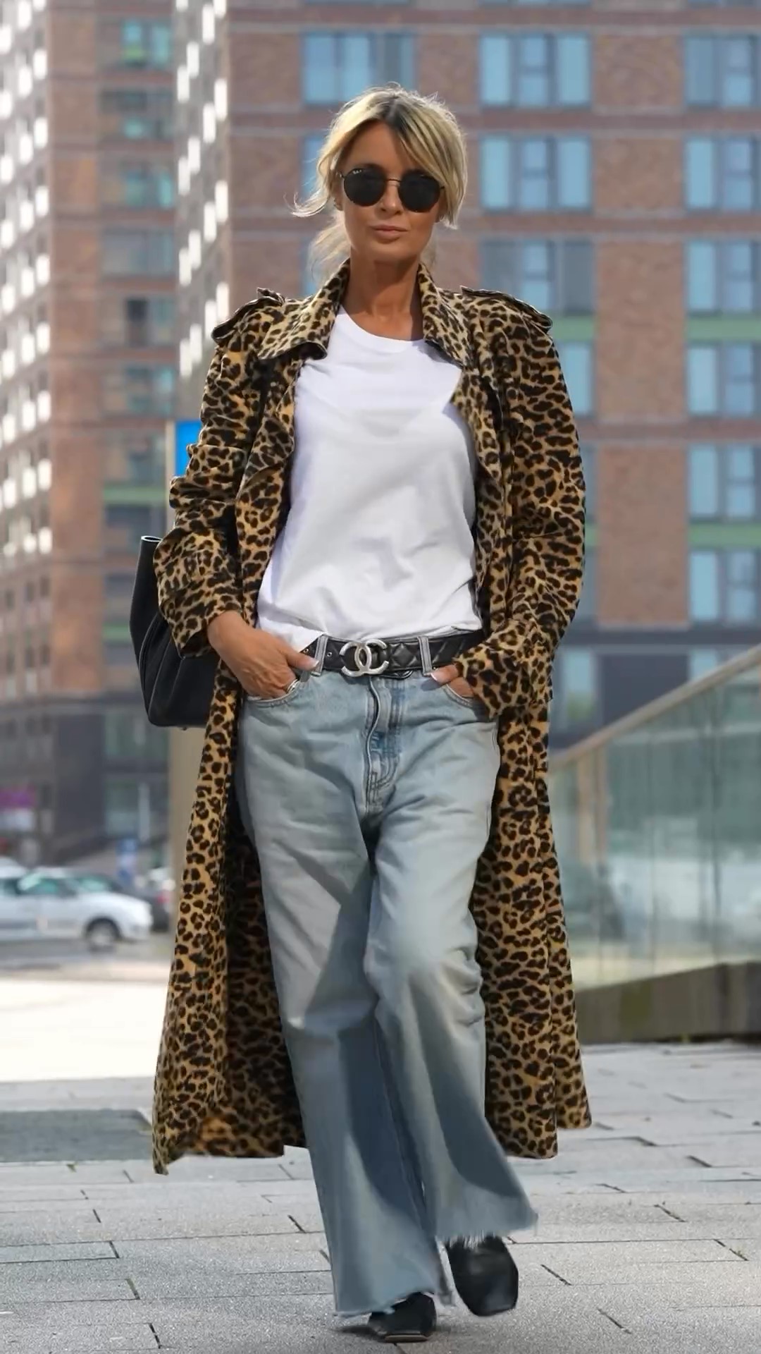 Fashion leopard-print velvet coat-ROVOLE