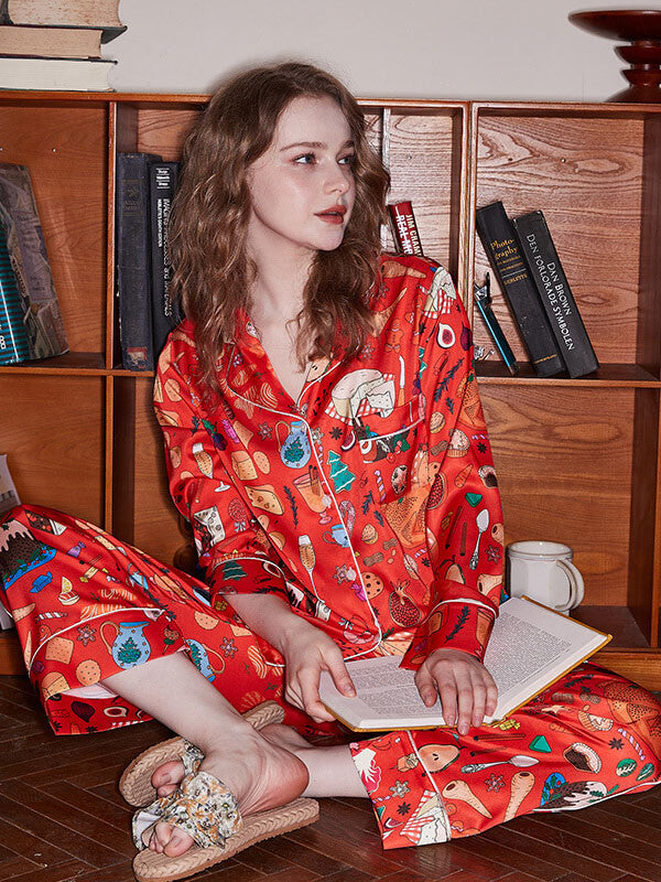 Orange Dessert Pajama Set-Massicos