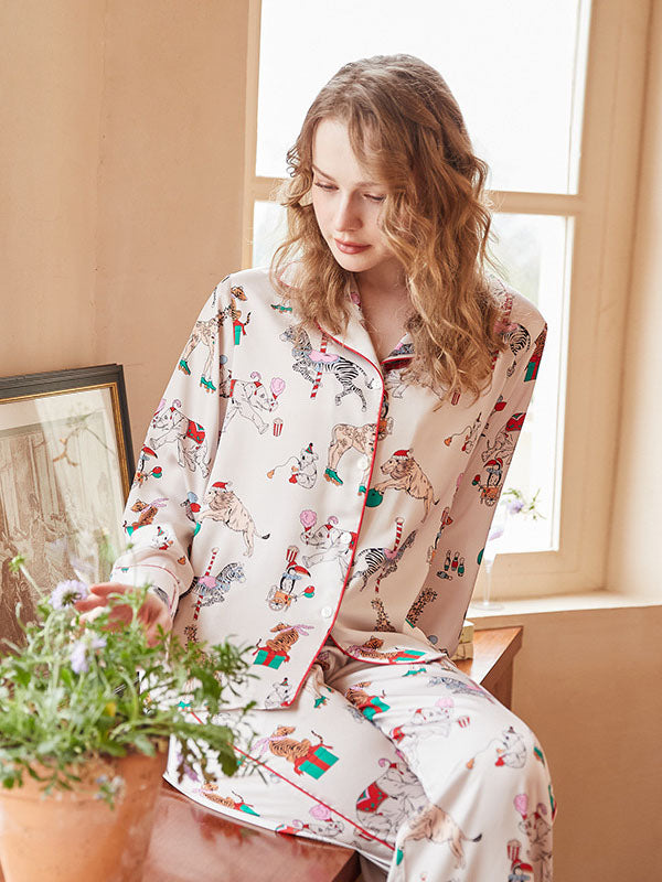 Circus Print Pajama Set-Massicos