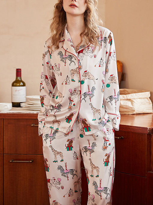 Circus Print Pajama Set-Massicos